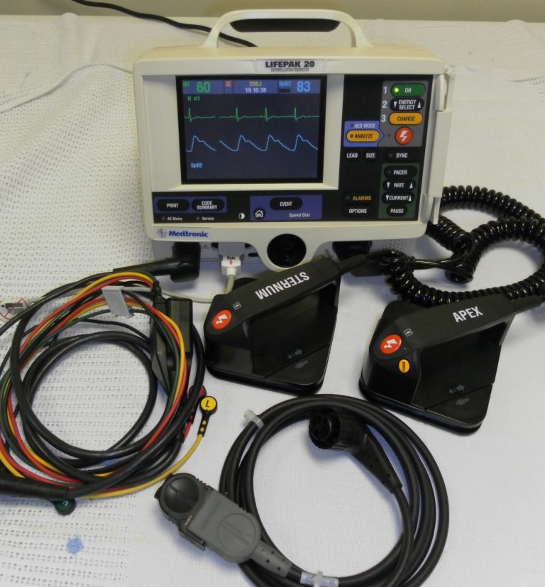 Medtronic Lifepak 20 Biphasic with SPO2 & Pacer Robin Medical Ltd