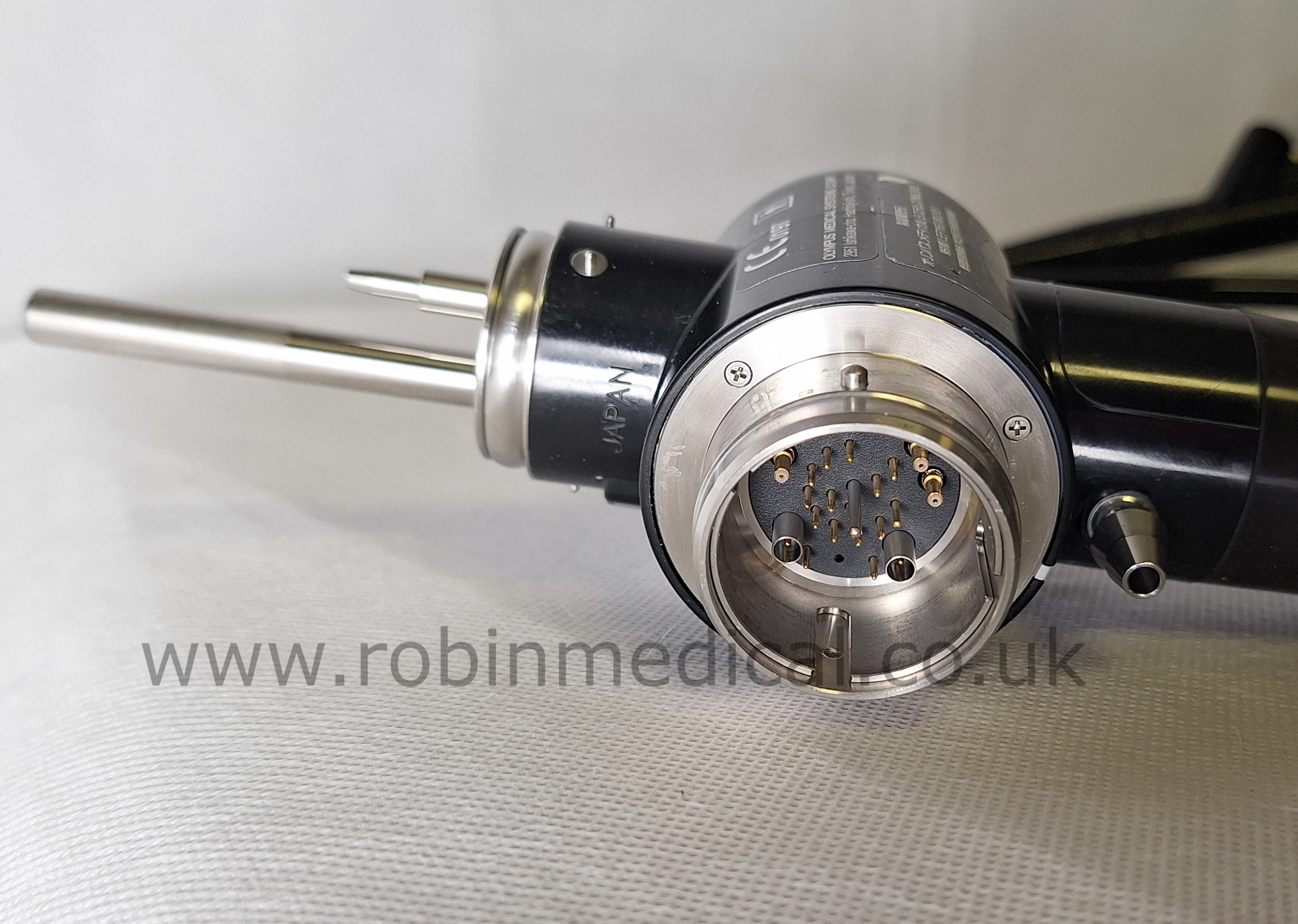 10 Olympus EVIS GIF-2T240 Video Gastroscope SN-2131105 Light Source Connector Pigtail Socket