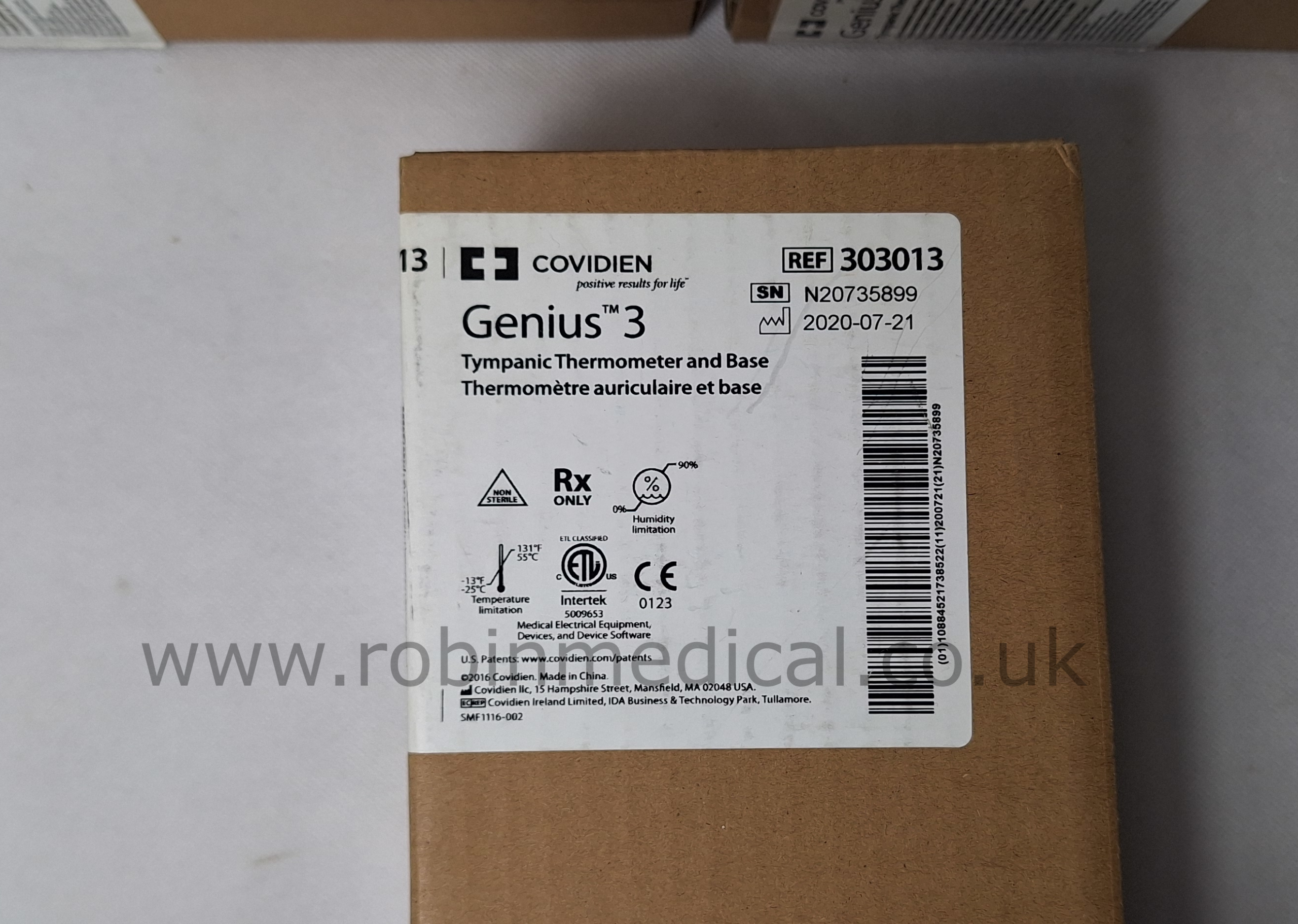 2 New Covidien Genuis 3 Typanic Thermometer Ref-303013