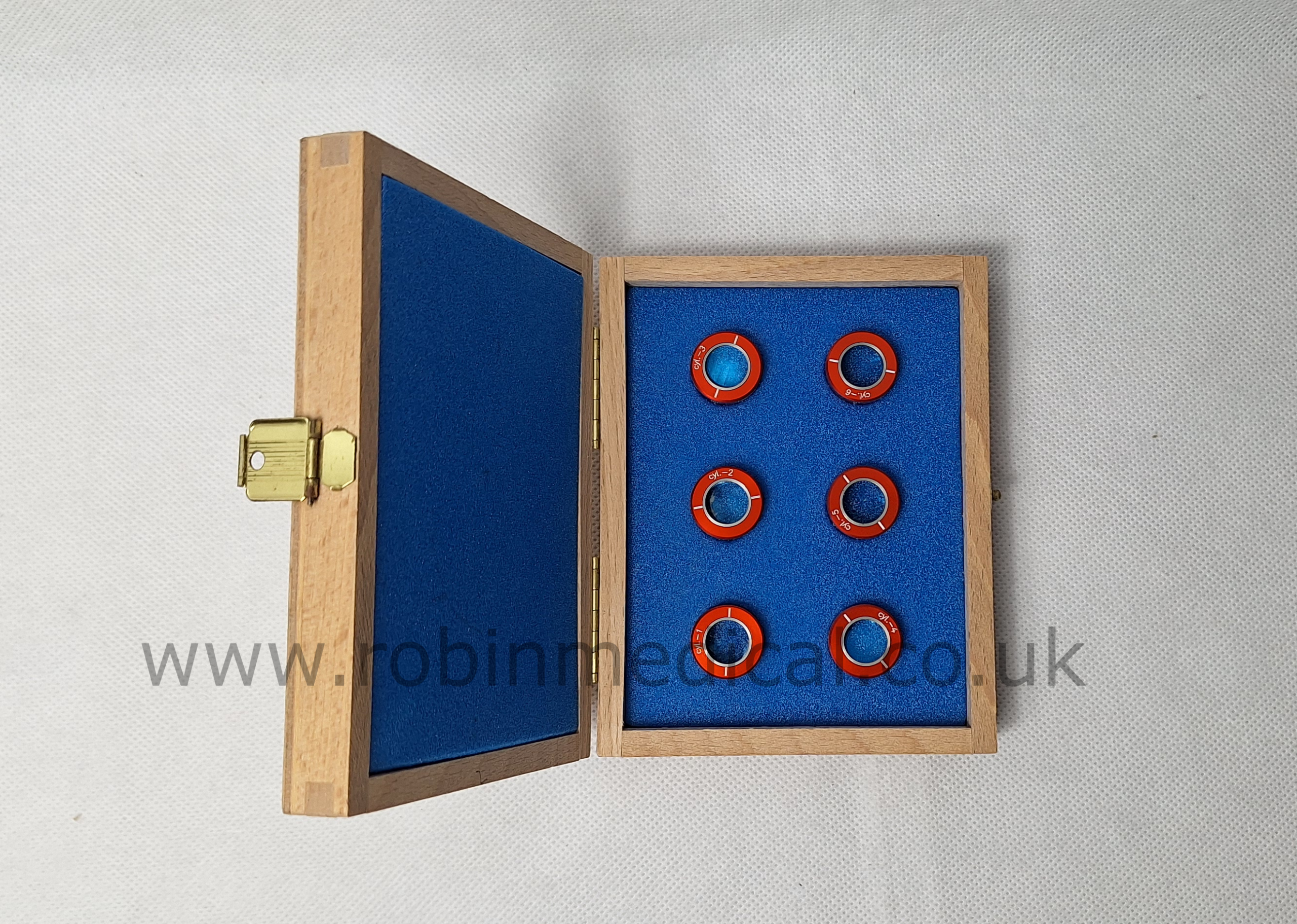 3 Heidelberg Engineering Lens Cylinder Set -1D to -6D