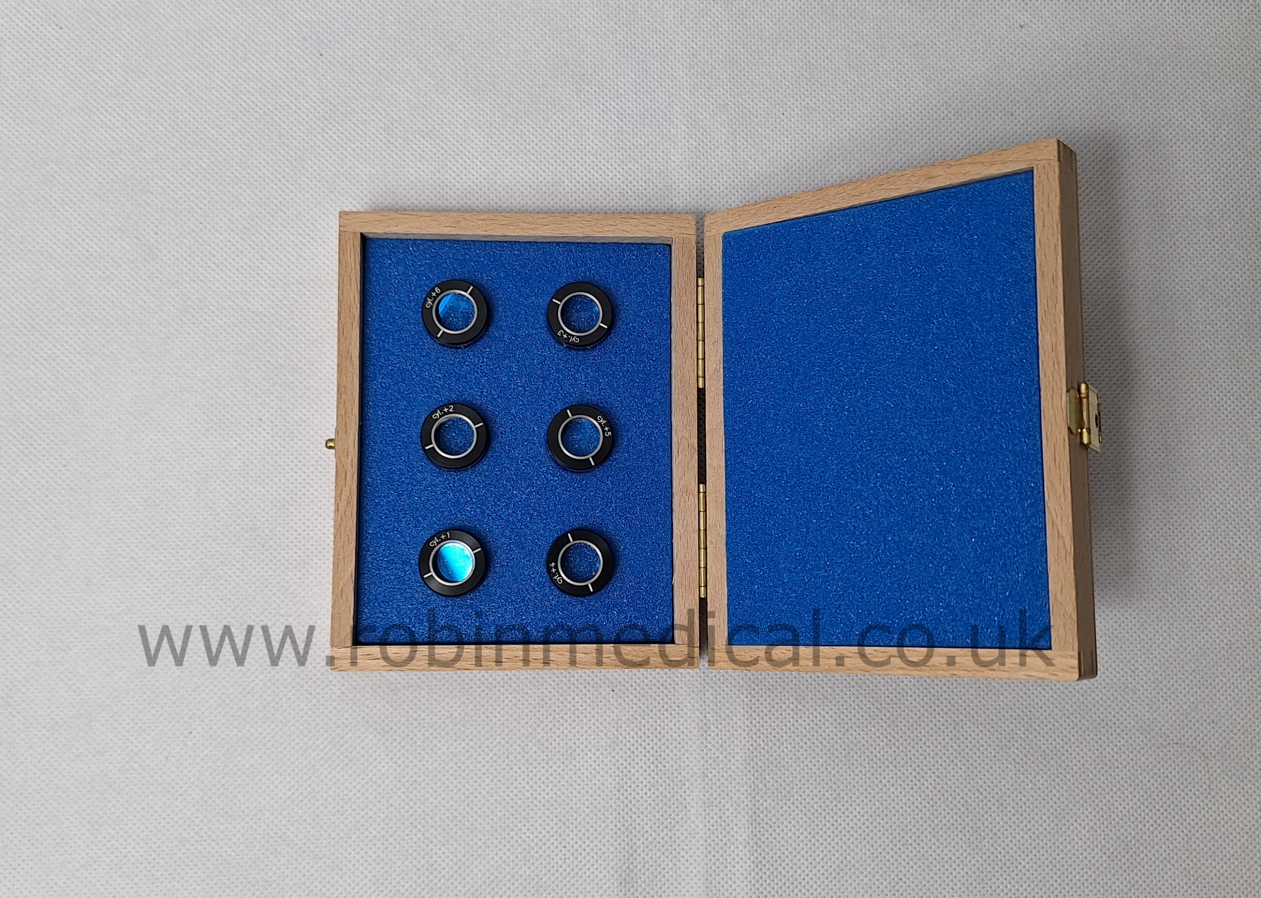 3 Heidelberg Engineering Lens Cylinder Set +1D to +6D