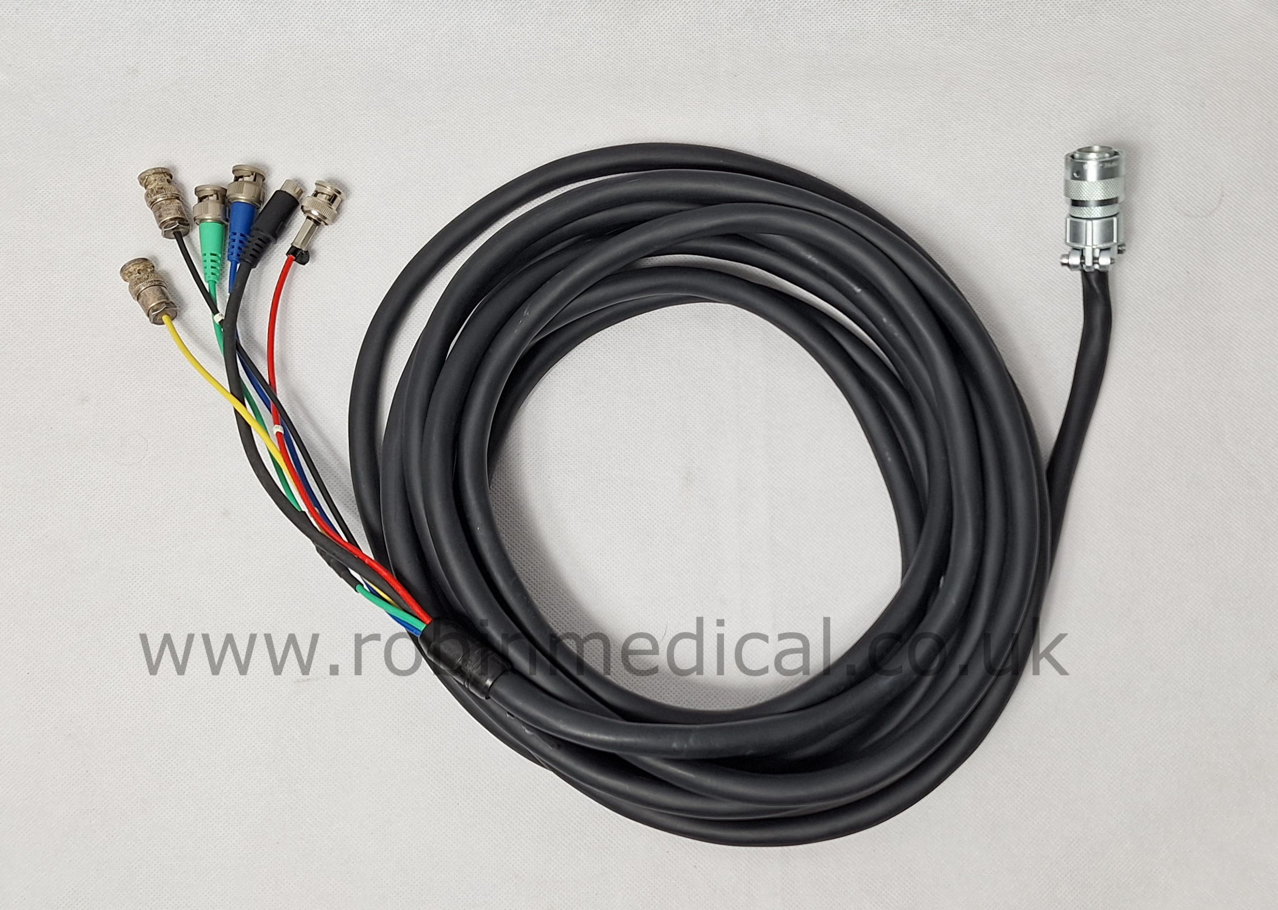 High Definition 6 Lead RGBNS with S-Video Olympus Monitor Cable for CV-230, CV-240 Video Processor