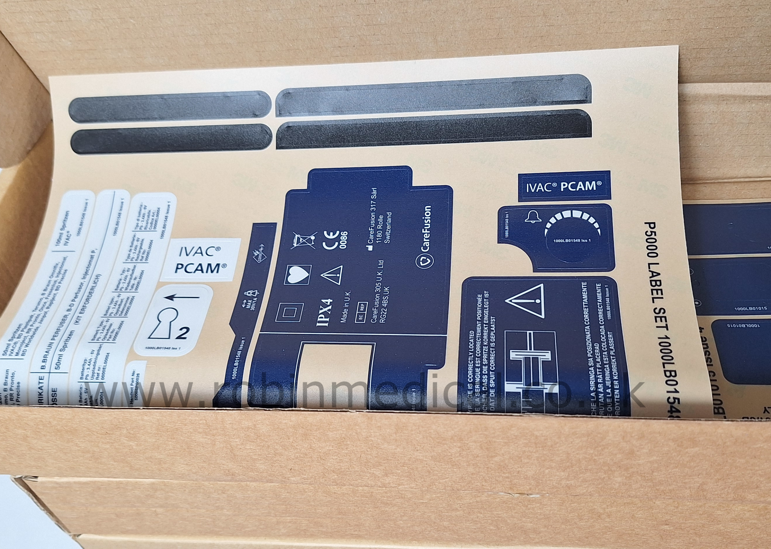 Spare Case Lower P5000 5000SP00018 Stickers