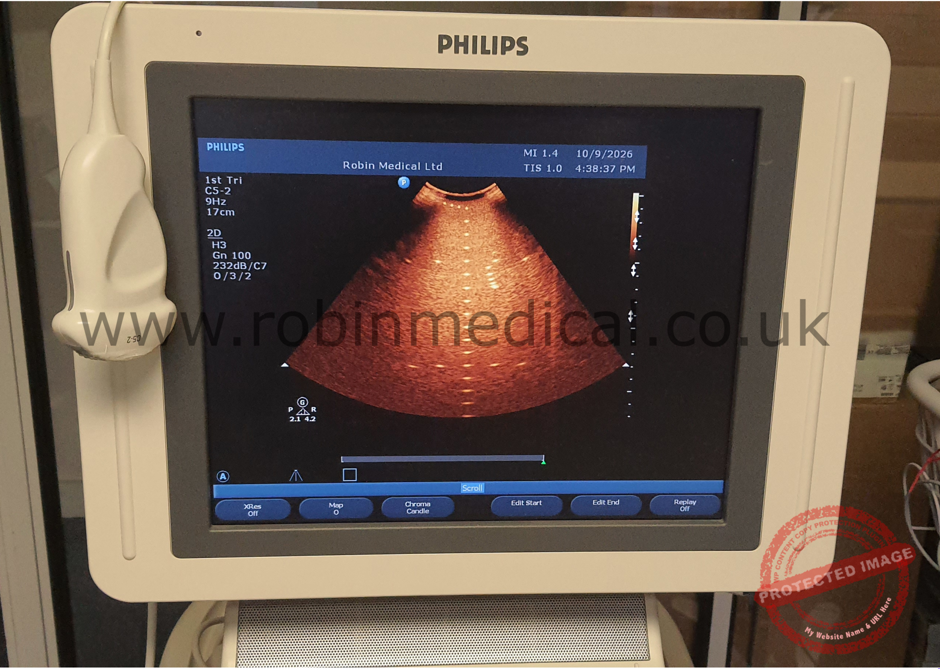 Philips C5-2 Curved Array Ultrasound Probe 21426A MN:989605386651 - Image 6