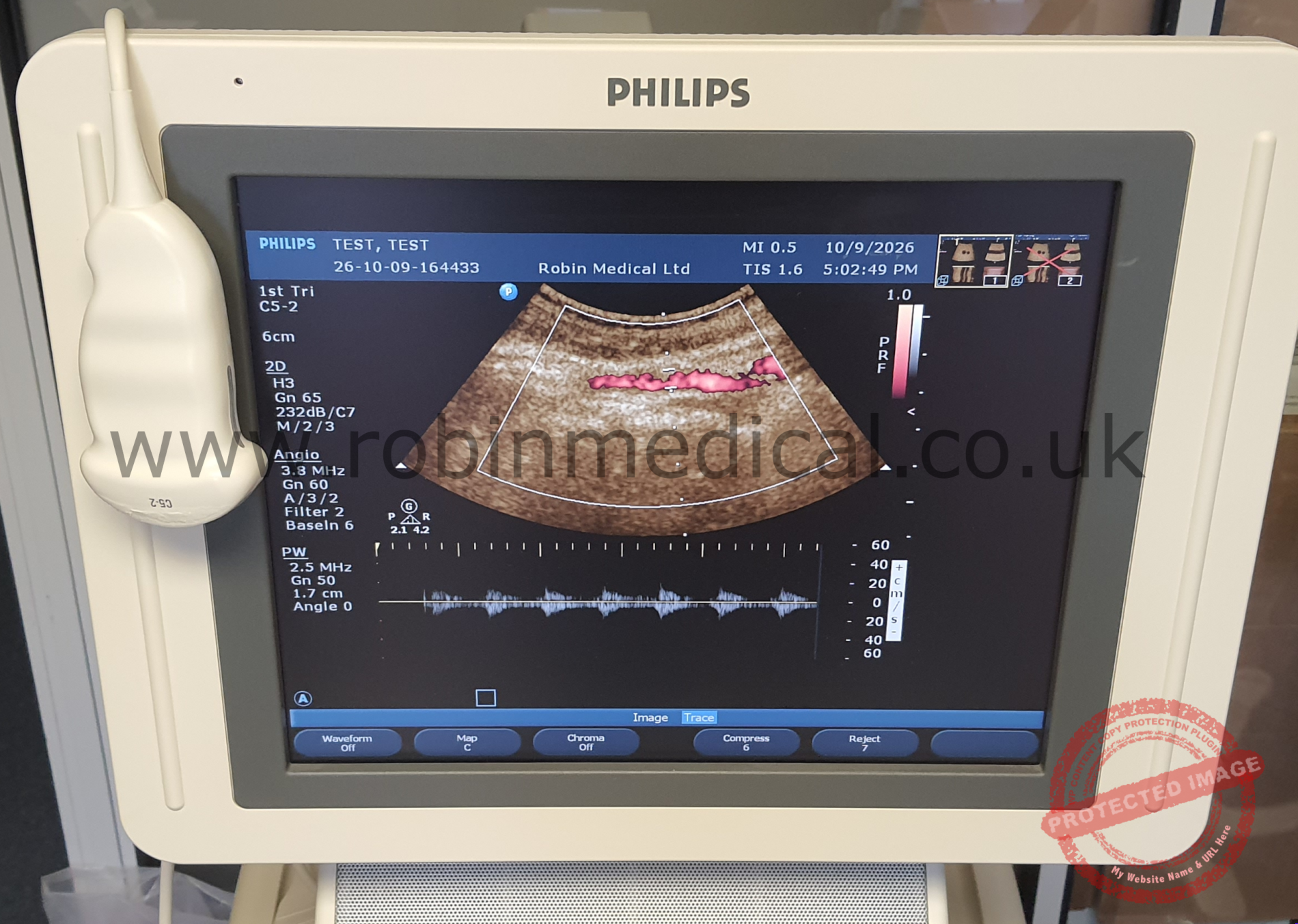 Philips C5-2 Curved Array Ultrasound Probe 21426A MN:989605386651 - Image 9